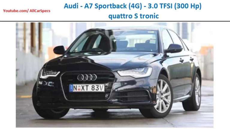Audi A7 Sportback 3.0 TFSI quattro 300 HP